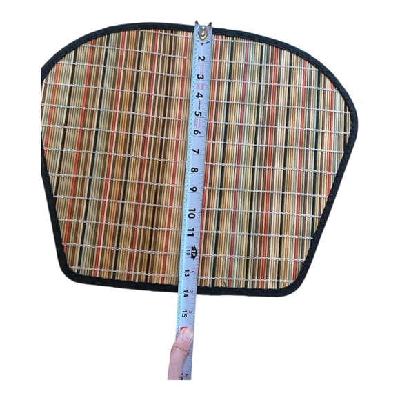 Vintage bamboo striped placemats. 4 pce - Picture 9 of 12